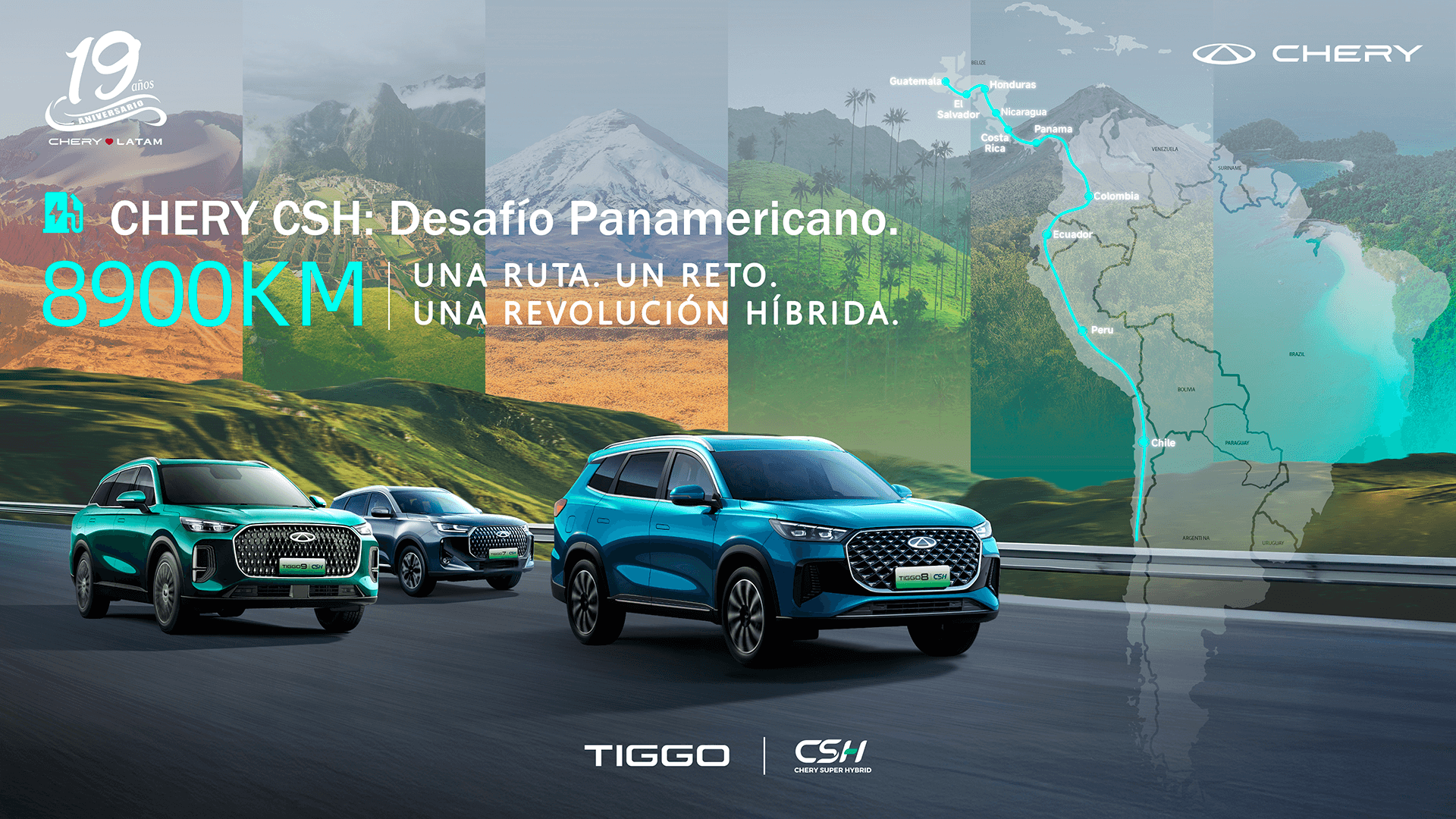 La familia TIGGO desafía la Panamericana: 10 países, 8,900 km y un solo objetivo