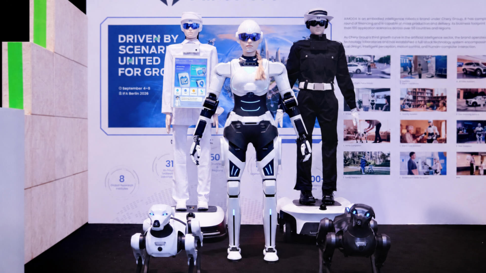 AiMOGA presenta su robot de seguridad inteligente y su robot enfermero en la feria IFA 2026